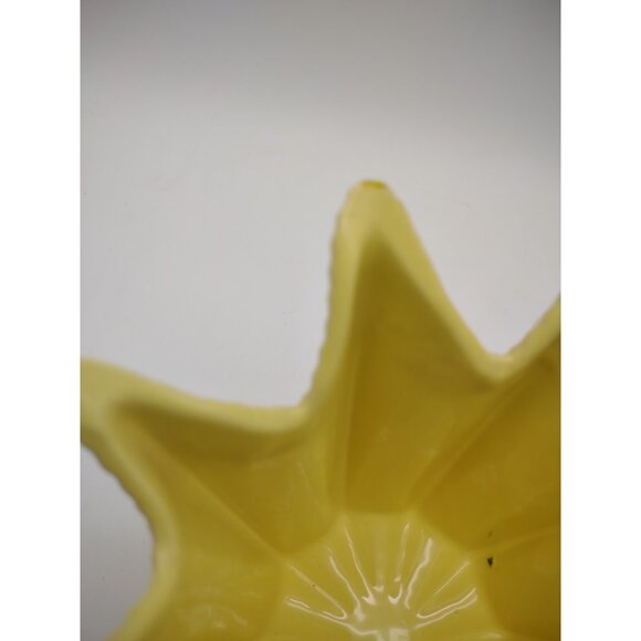 Vintage MCM Shawnee Sunny Yellow Fern Design Ceramic Planter, No Hole, READ - Picture 17 of 17